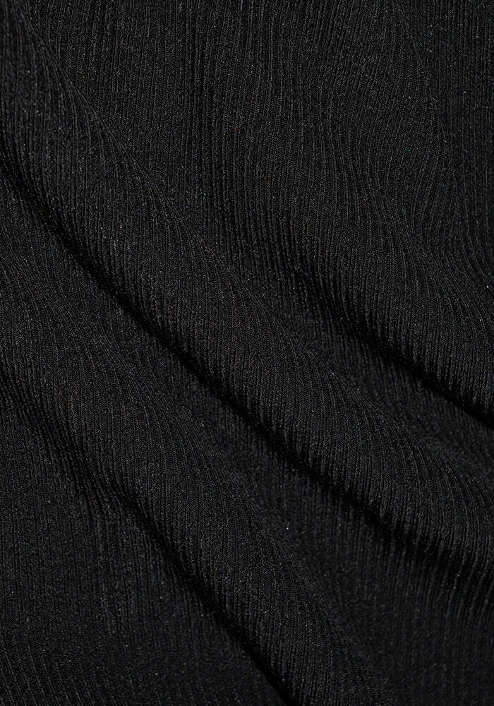 Quinn Ribbed 1/4 Zip - Black - Image 14